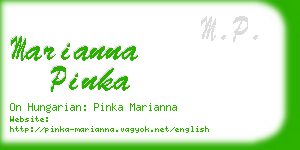 marianna pinka business card